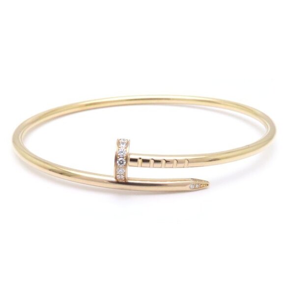CARTIER Jewelry - CARTIER Juste un Clou SM Bangle #16, Small Diamond Model, 18KPG, Women's, B60...